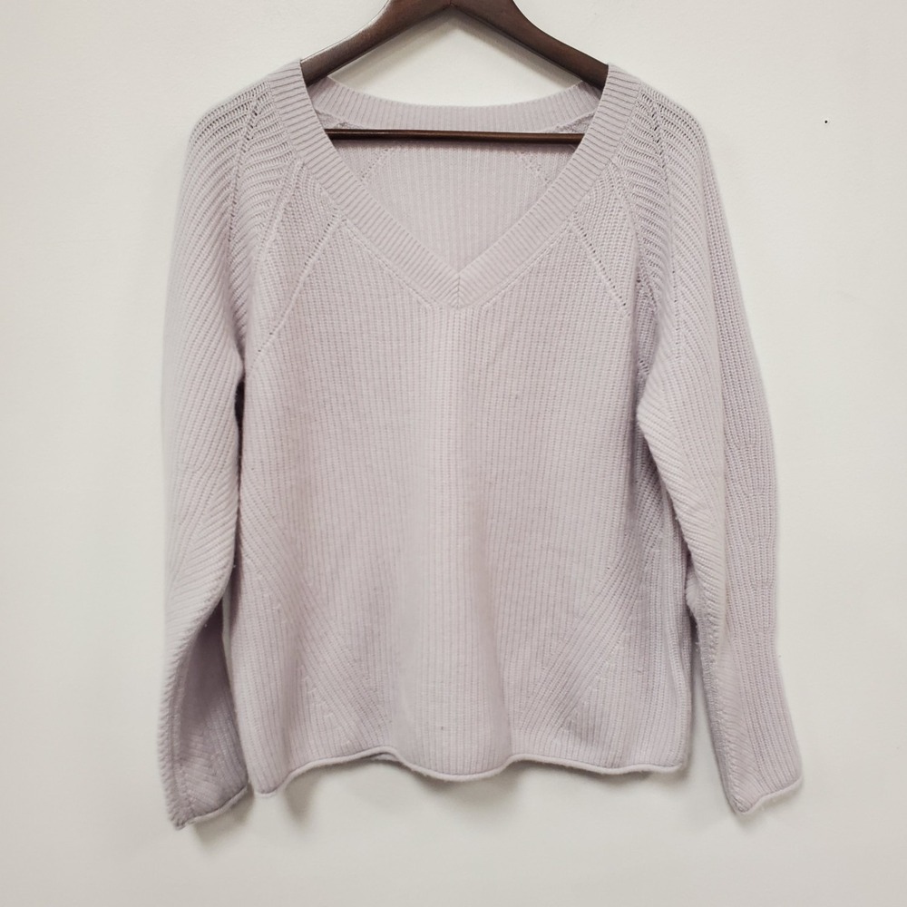 Ralph Lauren Light Purple Cashmere Sweater Size XL Luxury Old Money Designer